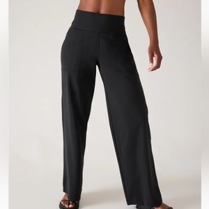 Athleta Venice High Rise Wide Leg Pant Black Size XL